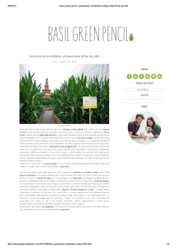 quantomais installation at Expo Gate Milan by A4A