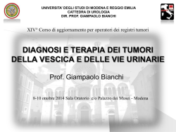 TUMORI DELLA VESCICA - Associazione Italiana Registri Tumori