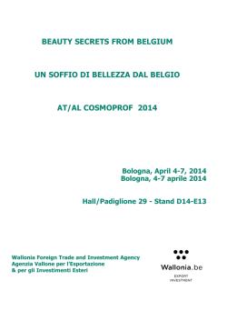 Brochure cosmoprof_Brochure maquette 2.qxd