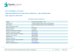 LIUC UNIVERSIT&Agrave; CATTANEO CORSO PER DIRIGENTI DI