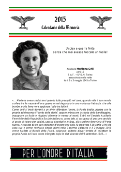Calendario della Memoria