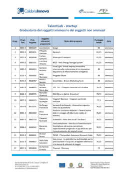 Scarica la graduatoria degli ammessi e dei non
