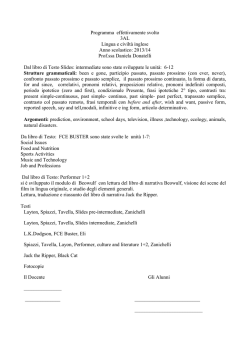 programmi svolti 3AL - Liceo &ldquo;San Benedetto&rdquo;