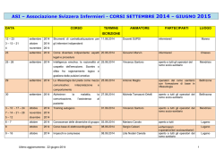 CORSI SETTEMBRE 2014