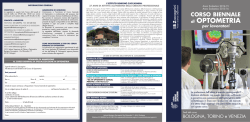 Corso biennale di Optometria tutte le sedi