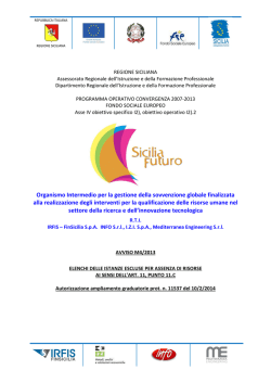 3. AVVISO M4_2013_ELENCHI DEF NON AMMESSE_post cim