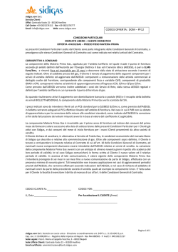 modulo condizioni particolari