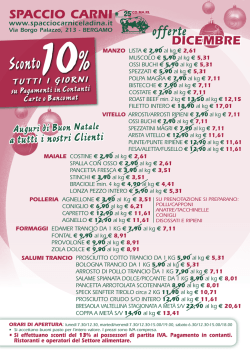 clicca qui - Spaccio Carni Celadina