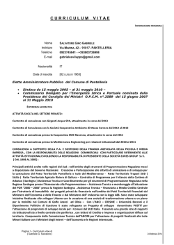 Sindaco Gabriele Salvatore Gino