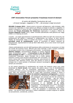 CWT Innovation Forum presenta il Business Travel di domani