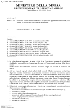 Circolare (file  296 Kb) - Ministero della Difesa