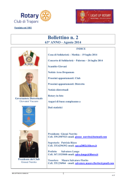 N.2 Agosto 2014 - Rotary Club Trapani