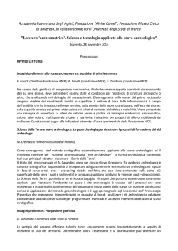 Abstract - Accademia Roveretana degli Agiati