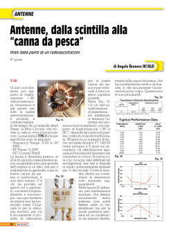 Antenne, dalla scintilla alla “canna da pesca”