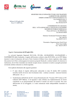 RFI DTP Milano - FAST FerroVie