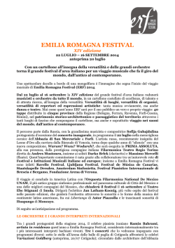 Martedì 24 Giugno - Emilia Romagna Festival