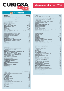 elenco espositori - CURIOSA in fiera