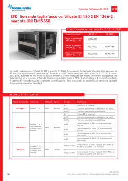 EFD Serrande tagliafuoco certificate EI 180 S EN 1366