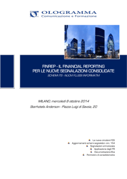 finrep - il financial reporting per le nuove