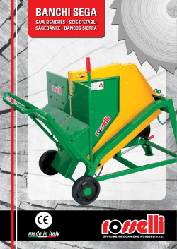 made in italy BANCHI SEGA SAW BENCHES - SCIE