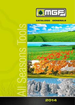 Catalogo generale MGF 2014