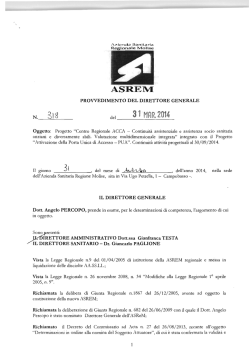 Allegato - Azienda Sanitaria Regionale del Molise