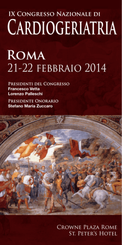 ix congresso nazionale di cardiogeriatria
