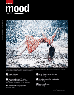 05 Diario di bordo di Simona Peverelli 07 Reportage Donna P/E 2015