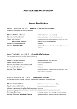 Programma completo - Comune di Macerata