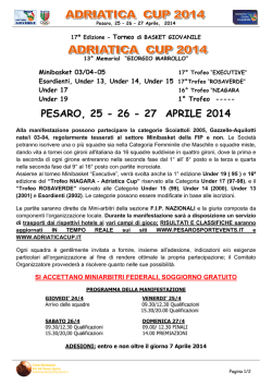 Brochure informativa - Pesaro Sport Events