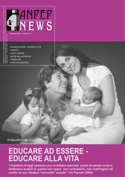 educare ad essere - educare alla vita