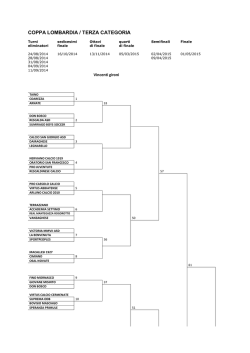 COPPA LOMBARDIA / TERZA CATEGORIA