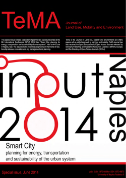 Smart City - Tema. Journal of Land Use, Mobility and Environment