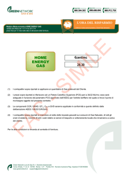 HOME ENERGY GAS - Green Network