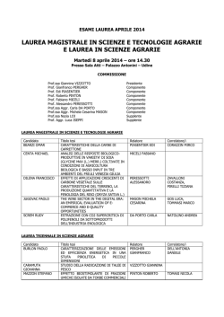 Commissione laurea STAG 8 aprile 2014 ore 14.30