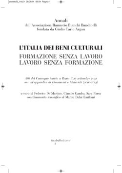 annale23_italia Beni culturali_sommario-premessa