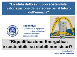 La sfida dello sviluppo sostenibile: valorizzazione delle risorse per il