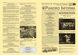Anno 2014 n. 5 - Comune di Pianoro