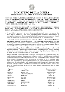 MINISTERO DELLA DIFESA