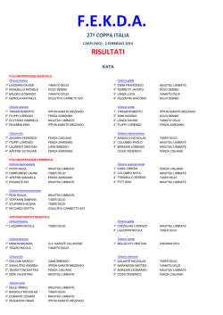 Coppa Italia karate 2014
