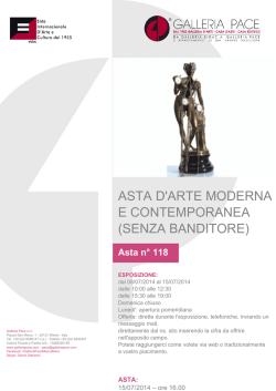 Galleria Pace - Catalogo PDF Asta 118