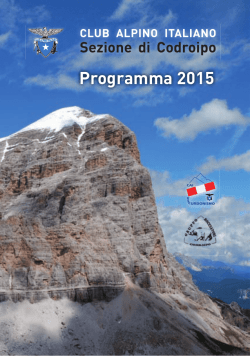 Programma 2015 - Cai Codroipo