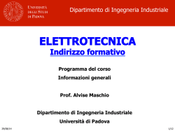 ELETTROTECNICA - Dipartimento di Ingegneria Industriale