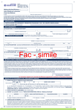 Modulo di sottoscrizione - Mediolanum International Funds