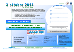 Indagini e controlli sui trattamenti di JET GROUTING.