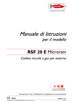 RSF 20 E MICRORAIN (Oblò-SM 20015)(3stelle)