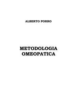 metodologia clinica omeopatica di angelo micozzi