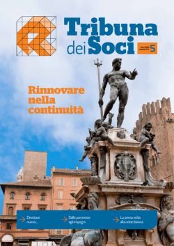 pubblicato il n. 5 - ottobre 2014 - Cooperativa Risanamento Bologna
