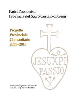 Progetto Comunitario 2015