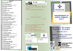 Sanità Pubblica-ECM - Ordine Medici Veterinari Avellino